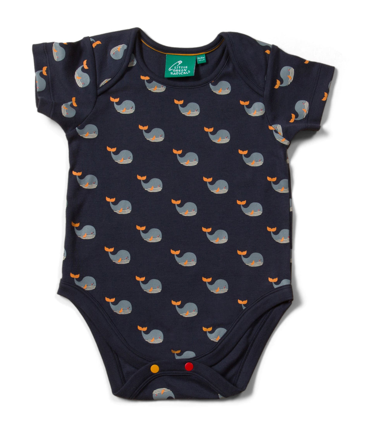 Little Green Radicals Whale Song orgaaniline puuvill 2 tk. liivakotid (3-6 kuud)