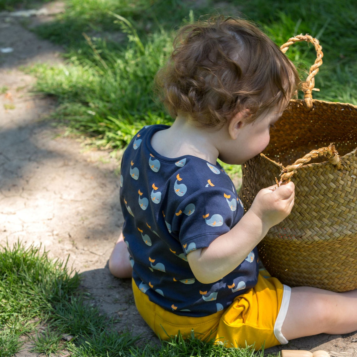 Little Green Radicals Whale Song orgaaniline puuvill 2 tk. liivakotid (3-6 kuud)