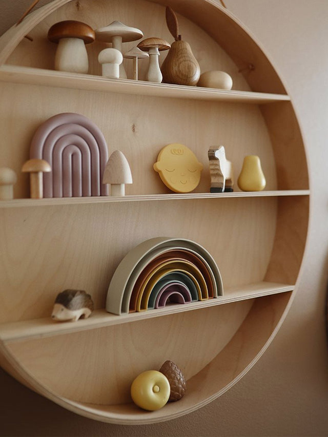 Mushie hariv mänguasi vikerkaaretorn Tropical