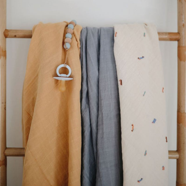 Mushie orgaaniline puuvillane musliinmähe firmalt Tradewinds