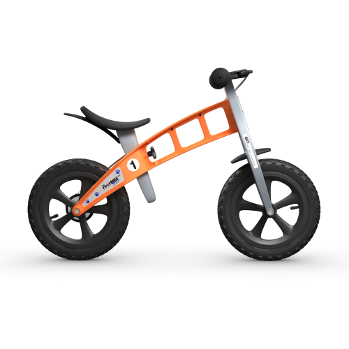 FirstBike balansinis dviratis Cross (pilkas, raudonas, oranžinis, violetinis) (2149063950409)