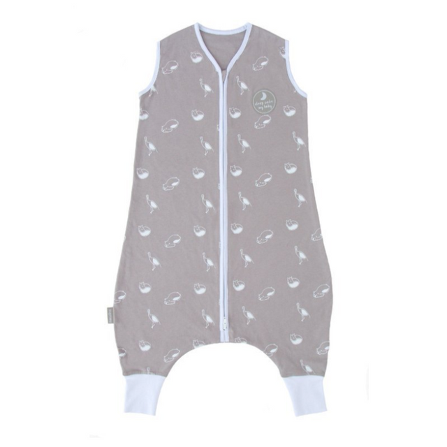 Natulino LITTLE WALKERS kolmekihiline beebi magamiskott Animals Grey & White