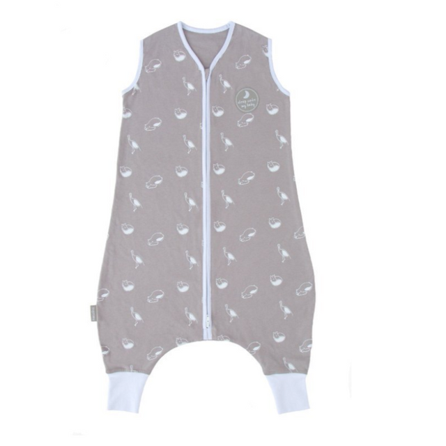 Natulino LITTLE WALKERS ühekihiline beebi magamiskott Animals Grey & White
