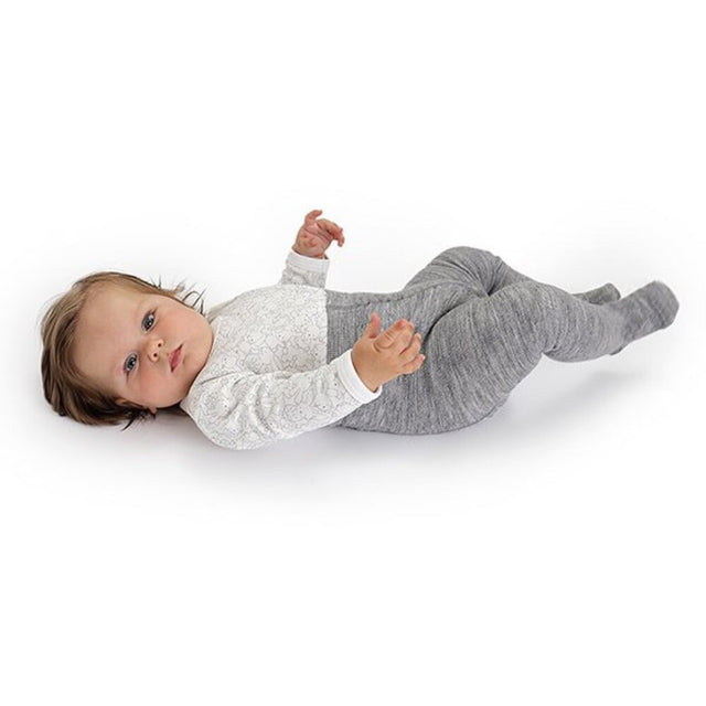 Lorita meriinovillast (hall või kakao) sukkpüksid beebile