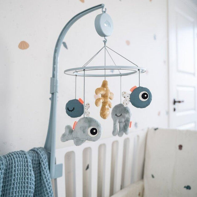 Deer muusikaline karussell peegliga "Mere sõbrad" (sinine)