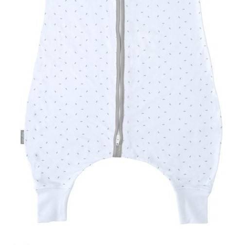 Natulino LITTLE WALKERS kolmekihiline beebi magamiskott White Little Grey Leaves & Warm Grey