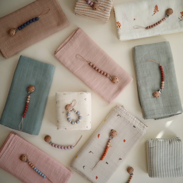 Mushie Muslin mähe orgaanilisest puuvillasest põsepunast