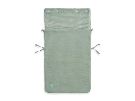 Jollein šiltas vokelis autokėdutei 0+ ir vežimėliui Basic Knit Forest Green