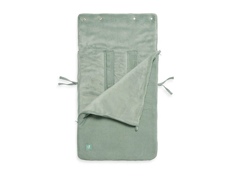 Jollein šiltas vokelis autokėdutei 0+ ir vežimėliui Basic Knit Forest Green