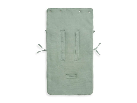Jollein šiltas vokelis autokėdutei 0+ ir vežimėliui Basic Knit Forest Green