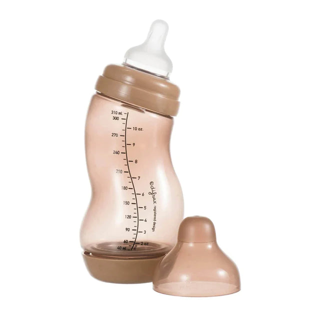 Difrax S-bottle Wide antikolikinis buteliukas su silikoniniu žinduku, 310 ml