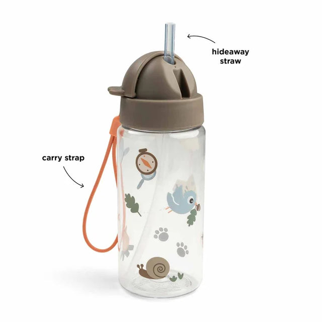 Done by Deer gertuvė su šiaudeliu Tiny Trails Sand, 350 ml