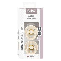 BIBS Studio Collection lutikomplekt suurus 1 (0-6 kuud) Pin Ivory Vanilla Mix 