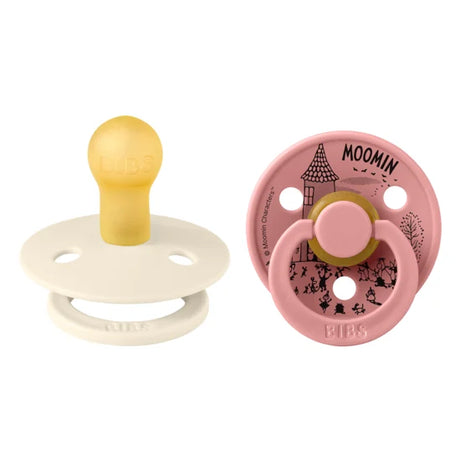 BIBS x MOOMIN čiulptukų rinkinys 2 dydis (6 - 18 mėn.) Little My Dusty Pink/Ivory