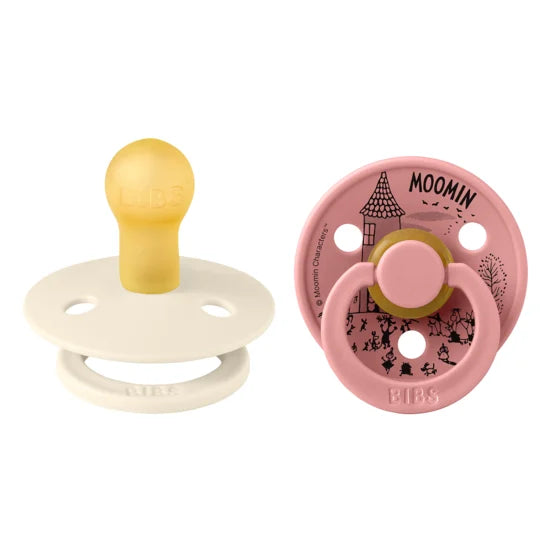 BIBS x MOOMIN čiulptukų rinkinys 2 dydis (6 - 18 mėn.) Little My Dusty Pink/Ivory