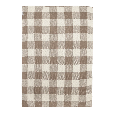 Meyco Baby megztas medvilninis pledas Block, Dark Taupe, 75 x 100 cm