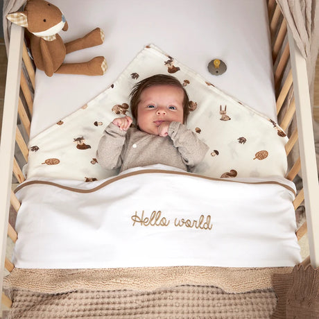 Meyco Baby marliniai muslino vystyklai Forest Animals Toffee, 70×70 cm, 3 vnt.