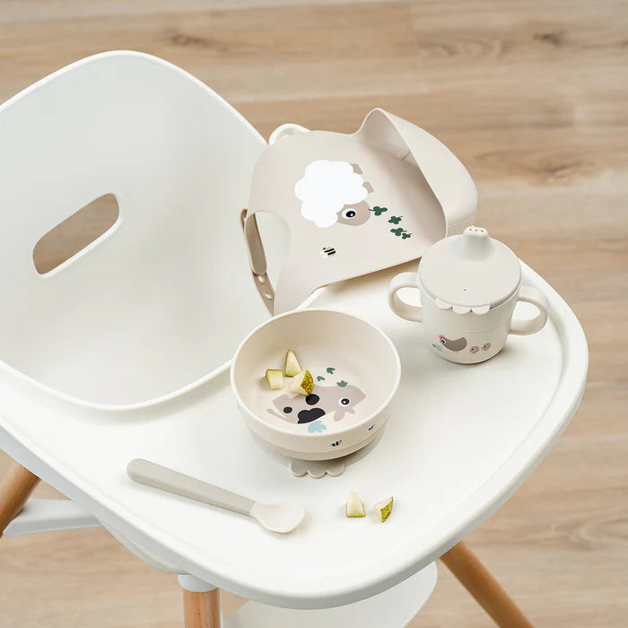 Deeri esimene lauanõude komplekt Foodie Happy clouds Green