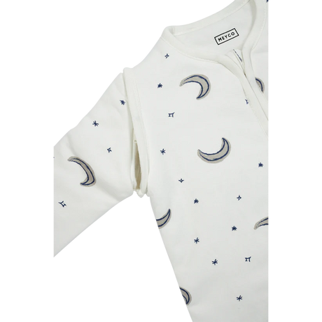 Meyco Baby kūdikio miegmaišis su nusegamomis rankovėmis Moon Indigo, TOG 2.5