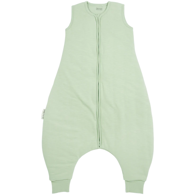 Meyco Baby kūdikio miegmaišis su kojytėmis Slub Soft Green – TOG 2.0