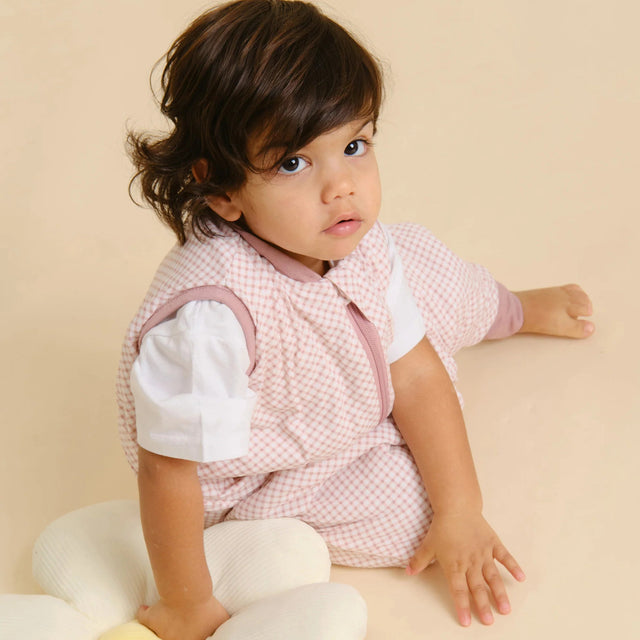 Molis&Co pižama - miegmaišis su kojytėmis TOG 1 Vichy Pink