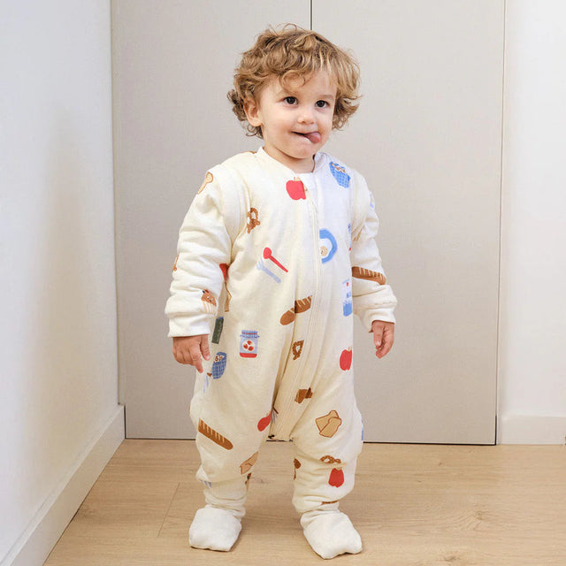 Molis&Co pižama - miegmaišis su rankovėmis, kojytėmis ir atverčiamomis kojinėmis TOG 1  Good morning