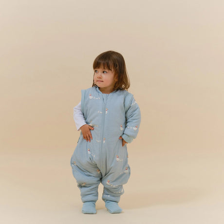 Molis&Co pižama - miegmaišis su rankovėmis, kojytėmis ir atverčiamomis kojinėmis TOG 2.5 Duck Family