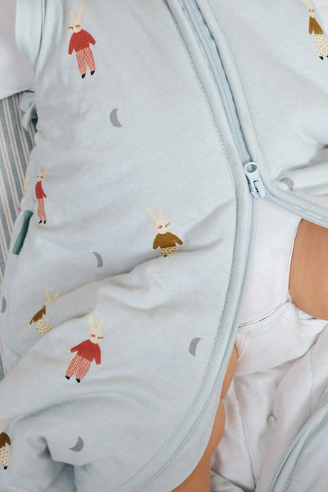 Molis&Co kūdikio miegmaišis  su nusegamomis rankovėmis TOG 2.5 Sleepy Bunnies
