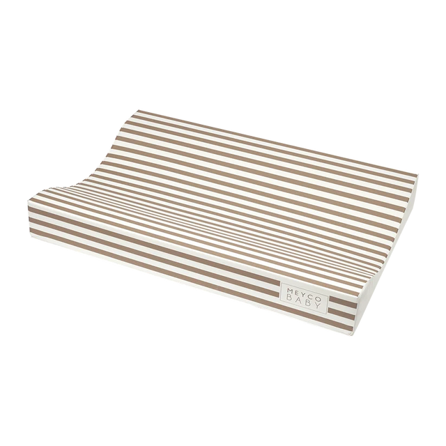 Meyco Baby vystymo lenta Fat Stripe Taupe, 50 × 70 cm