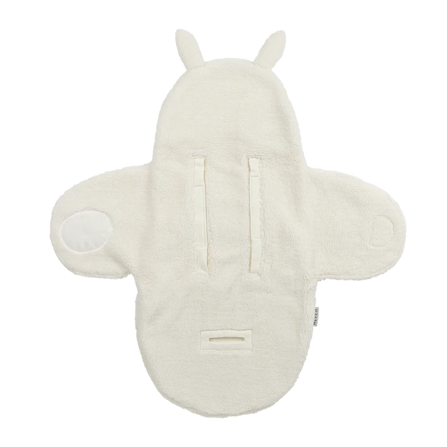 Meyco Baby Teddy automobilinės kėdutės vokelis kūdikiui Rabbit Natural