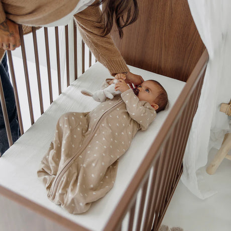 Meyco Baby apvalus kūdikio miegmaišis su rankovėmis Sweet Heart Sand/Soft Sand, TOG 1.
