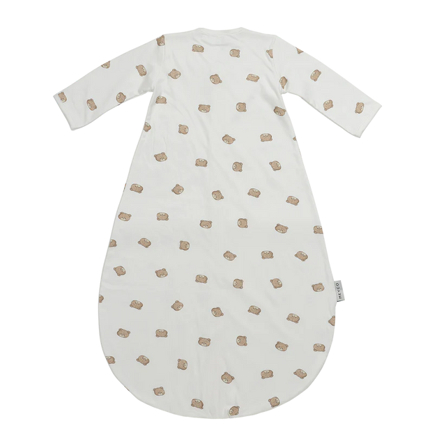 Meyco Baby apvalus kūdikio miegmaišis su rankovėmis Bear Multicolour, TOG 1.0
