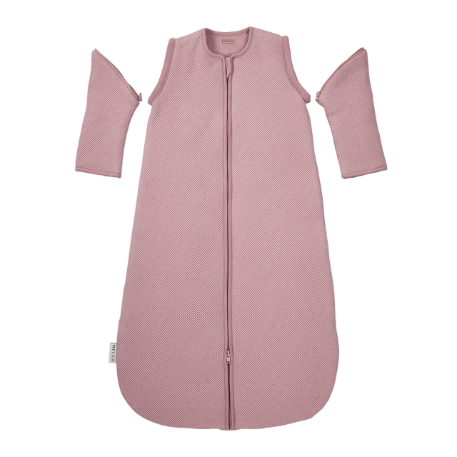 Meyco Baby Studio Classic pašiltintas miegmaišis su nusegamomis rankovėmis, 2.5 TOG, Purple Pink