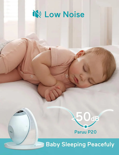PARUU dvigubas nešiojamas belaidis pientraukis P20