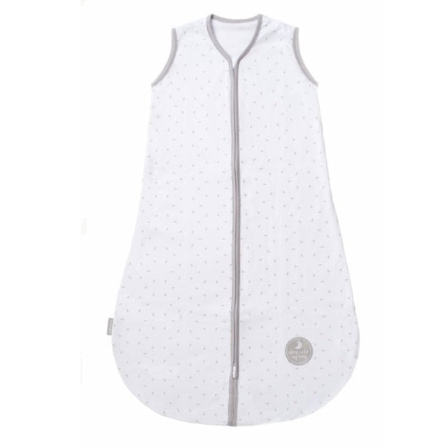 Natulino SuperLite ühekihiline beebimagamiskott (valge-hall väikeste lehtedega / soe hall värv)