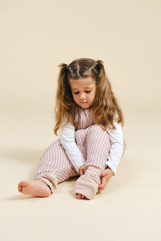 Molis&Co pižama - miegmaišis su kojytėmis ir atverčiamomis kojinėmis TOG 2.5  Navy and Pink Stripes