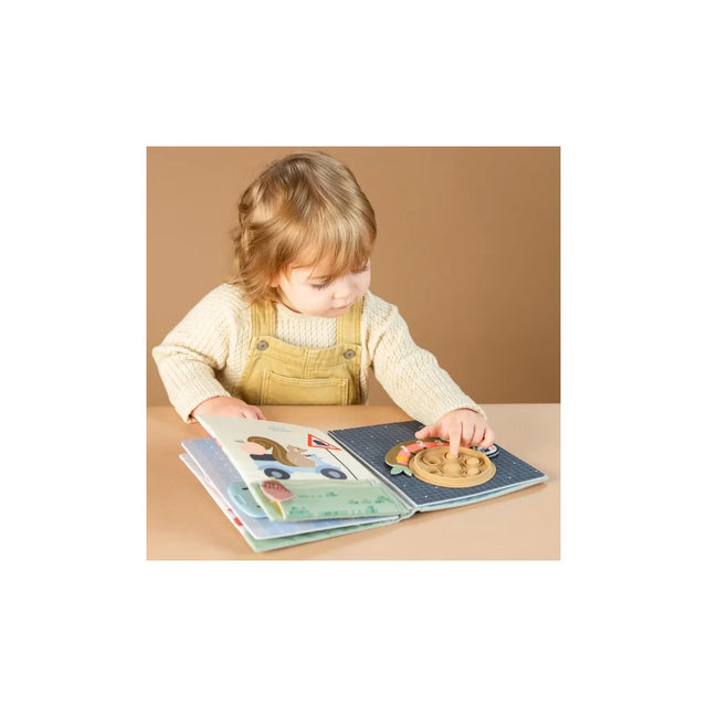Taf Toys sensorinė užimtumo knygelė Tiny Traveler Busy Book, 18 mėn.+