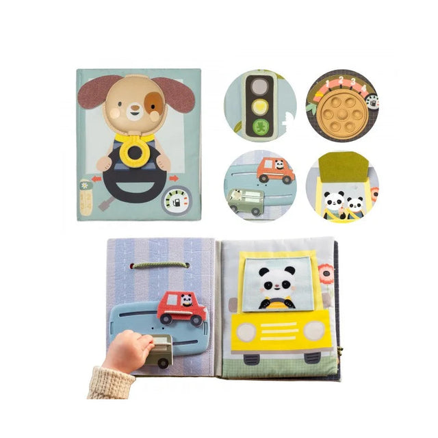 Taf Toys sensorinė užimtumo knygelė Tiny Traveler Busy Book, 18 mėn.+