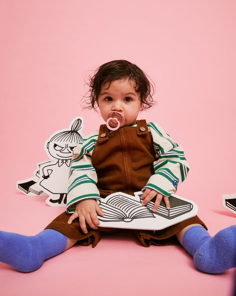 BIBS x MOOMIN čiulptukų rinkinys 2 dydis (6 - 18 mėn.) Little My Dusty Pink/Ivory