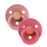 BIBS lutikomplekt suurus 2 (6-18 kuud) Sümmeetriline tolmune roosa / korall 