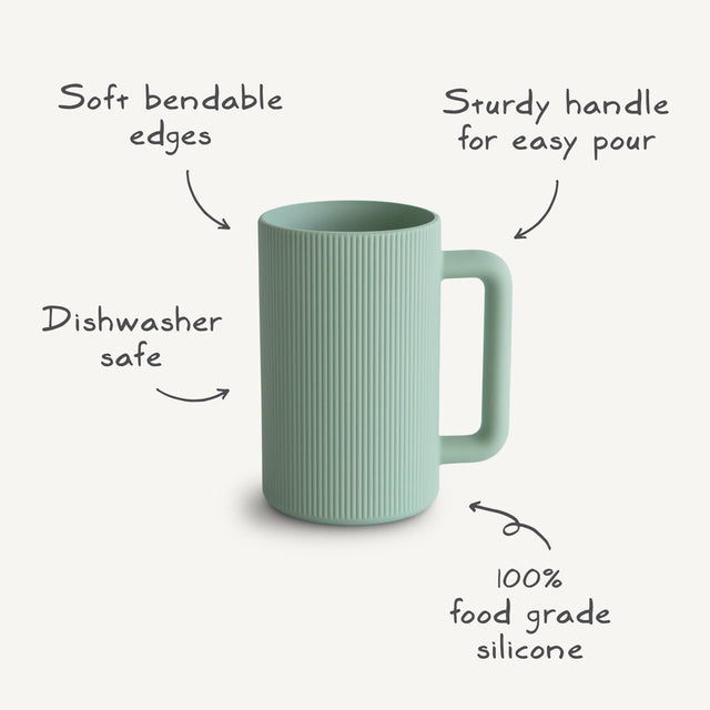 Mushie hariv mänguasja tassitorn – retrovärvid (retro) 