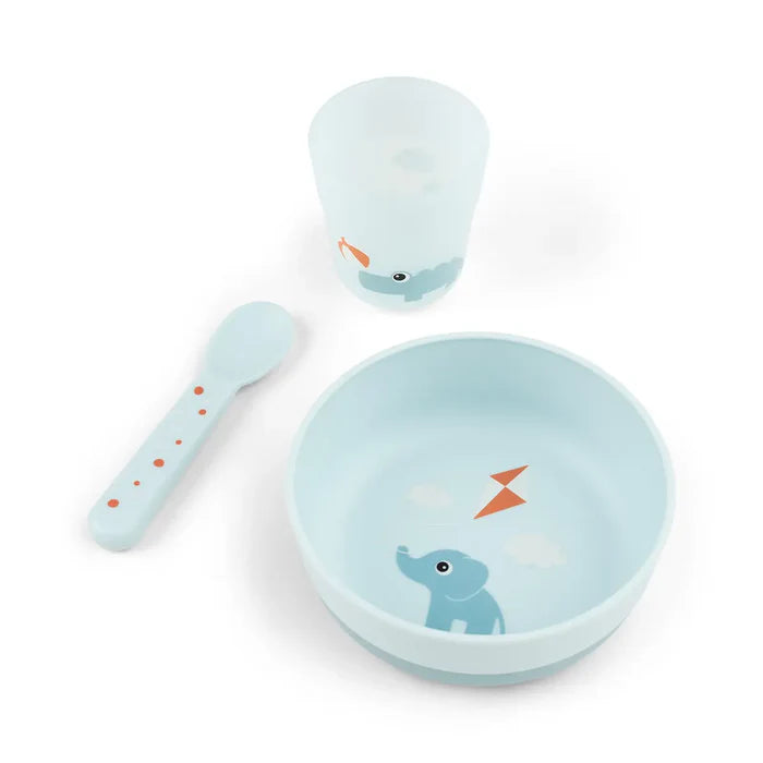 Deeri esimene lauanõude komplekt Foodie Happy clouds Green