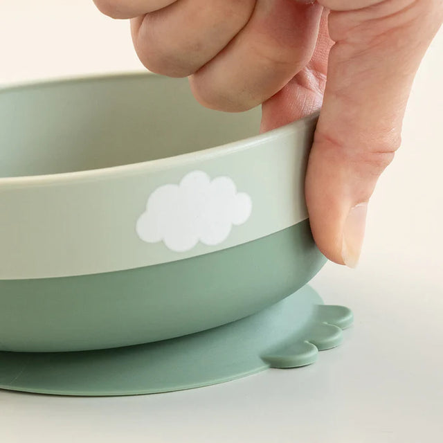 Deeri esimene lauanõude komplekt Foodie Happy clouds Green