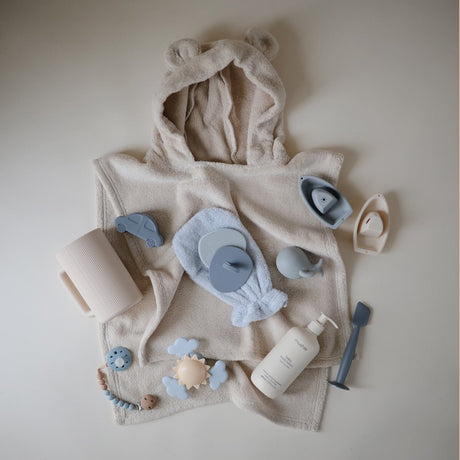 Deer pontšo tehtud – GOTS Wally Powder kapuutsiga rätik