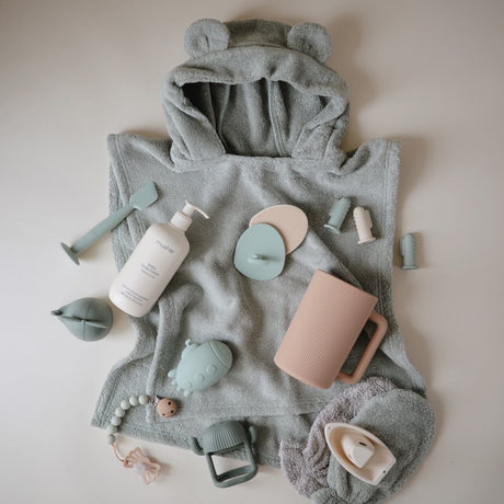 Deer pontšo tehtud – GOTS Wally Powder kapuutsiga rätik