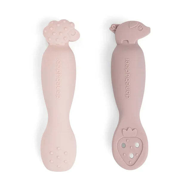 Done by Deer lusikate komplekt lastele, 3 tk. (õnnelike punktide pulber) 