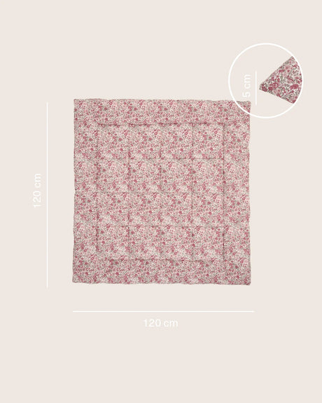 Molis&Co ropojimo kilimėlis kūdikiui su krepšiu 120×120 cm Winter Comelina