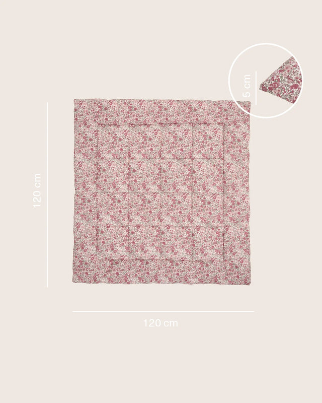 Molis&Co ropojimo kilimėlis kūdikiui su krepšiu 120×120 cm Winter Comelina