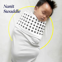 Nanit Breathing Wear Swaddle išmanusis miegmaišis (0 - 3 mėn.) (baltas)