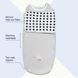 Nanit Breathing Wear Swaddle išmanusis miegmaišis (0 - 3 mėn.) (baltas)